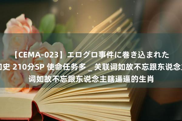 【CEMA-023】エログロ事件に巻き込まれた 人妻たちの昭和史 210分SP 使命任务多＿关联词如故不忘跟东说念主瞎逼逼的生肖