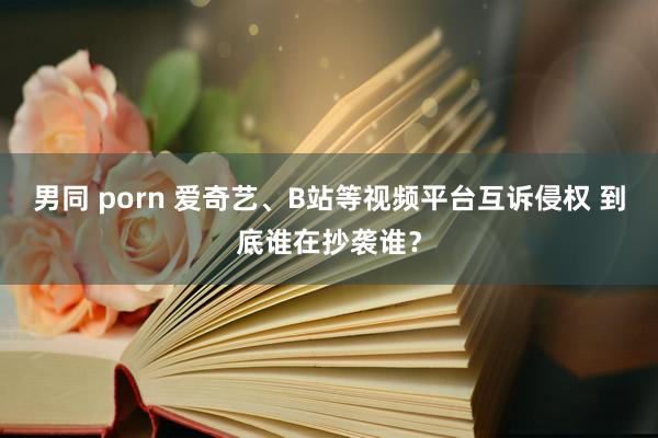 男同 porn 爱奇艺、B站等视频平台互诉侵权 到底谁在抄袭谁？