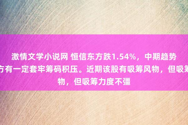 激情文学小说网 恒信东方跌1.54%，中期趋势方面，上方有一定套牢筹码积压。近期该股有吸筹风物，但吸筹力度不彊